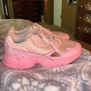 Adidas Original Falcon trainers in Rose pink